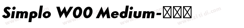 Simplo W00 Medium字体转换